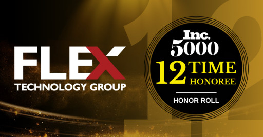 Flex Technology Group Achieves Unprecedented 12 Consecutive Years on the 2021 Inc. 500|5000 List of Fastest-Growing Companies