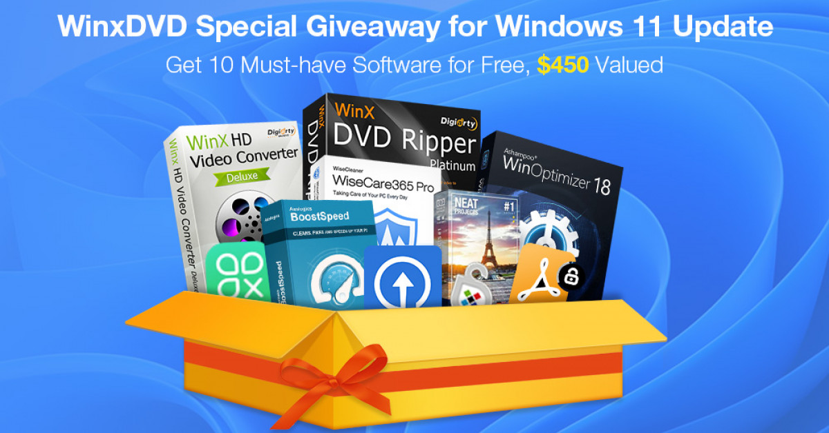 WinXDVD Welcomes Windows 11 Update With 10 Must-Have Software