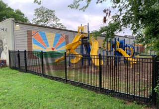 New Playground Fence at Preston Taylor Ministries
