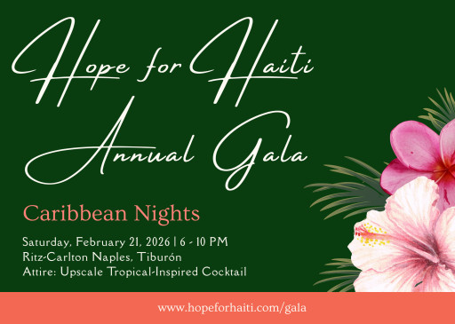 Hope for Haiti Gala Returns to Naples February 2026