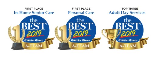 A-Team Home Care Voted the Best for In-Home Senior Care and Personal Care, and Top 3 for Adult Day Services