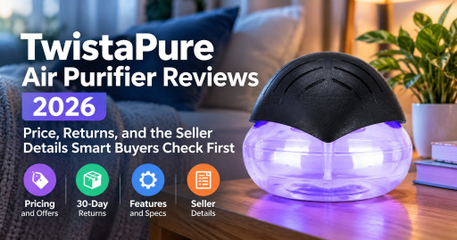 TwistaPure Air Purifier Reviews 2026: Looking for a Fresher-Smelling Room? Water-Based Design, Features, and Pricing Examined