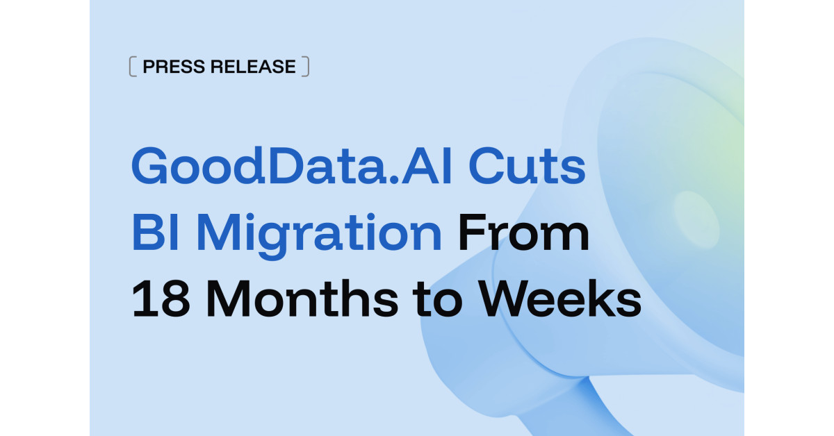 GoodData.AI Cuts BI Migration From 18 Months to Weeks for DACH Enterprises, Opening the Fastest Route to Production AI GoodData.AI Cuts BI Migration From 18 Months to Weeks for DACH Enterprises, Opening the Fastest Route to Production AI