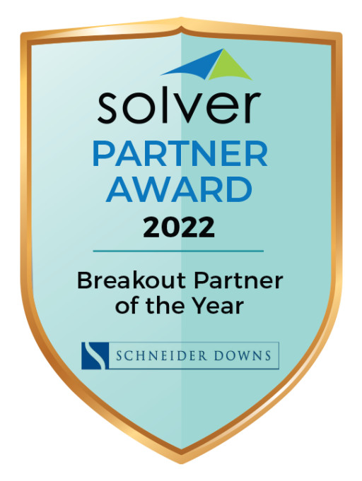 Schneider Downs Receives Breakout Partner of the Year Award From Solver