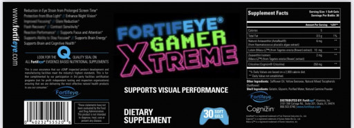 Fortifeye Gamer Xtreme is the Latest in Nutritional Support and Developed to Deliver Professional-Grade Performance to Gamers Everywhere