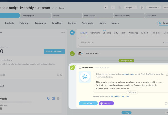 Bitrix24 AI-Powered Repeat Sales 