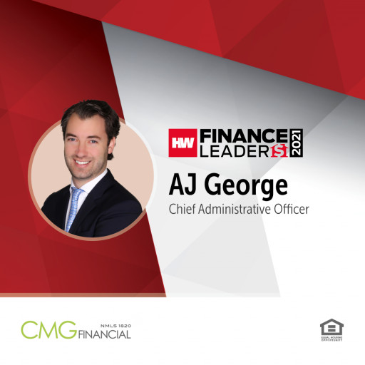 CMG Financial's AJ George Recognized as 2021 HousingWire Finance Leader