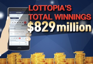Lottopia's Total Winnings