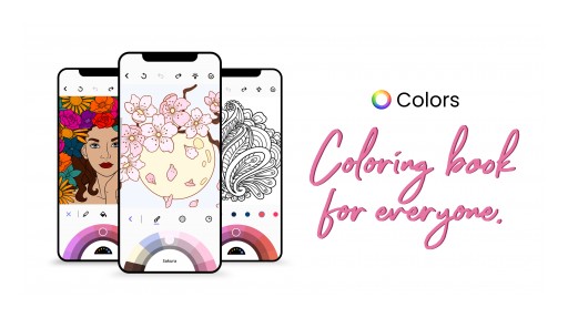 Tap to Color: Free Coloring Book App 'Colors' Launches Globally