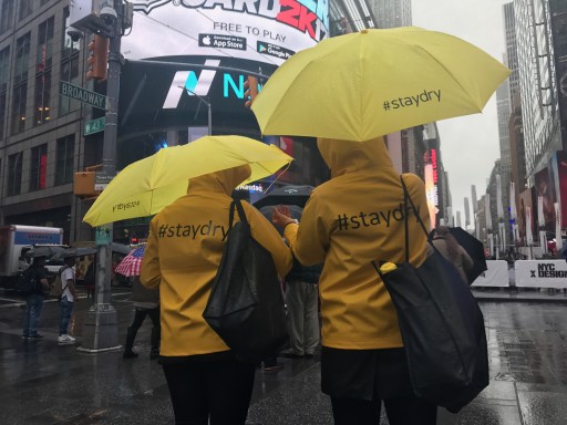 Viita is Helping Times Square Pedestrians #StayDry From Unexpected Showers