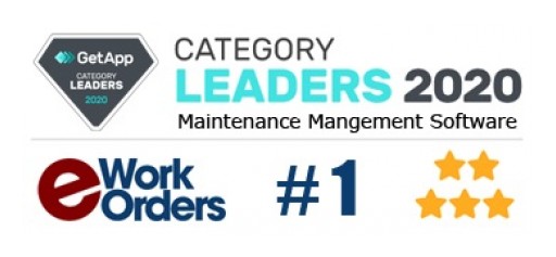 eWorkOrders is Recognized as the #1 Maintenance Management Software Leader for 2020