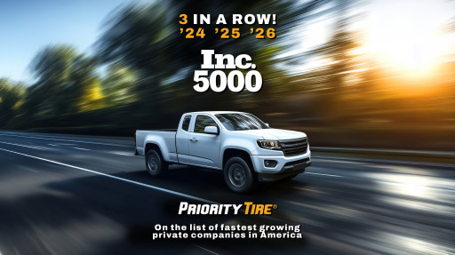 Priority Tire Makes the Inc. 5000 List for a Third Consecutive Year