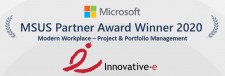 Innovative-e 2020 Winner of MSUS Partner Award in Modern Workplace - Project & Portfolio Management