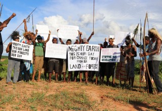 Papuan tribes protest against Mighty Earth