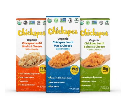 Chickapea Launches the Only Organic, Pulse-Based Mac and Cheese