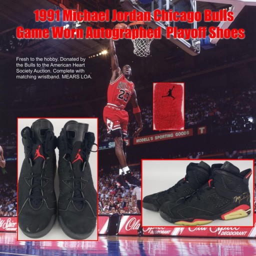 Michael Jordan's First Championship Run Game Worn Shoes & Jersey HIt Auction Block - Expected to Bring $100K+