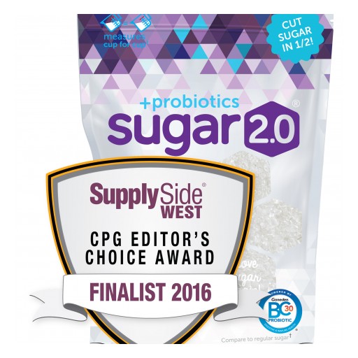 Sugar 2.0 + Probiotics Named 2016 CPG Editor's Choice Award Finalist
