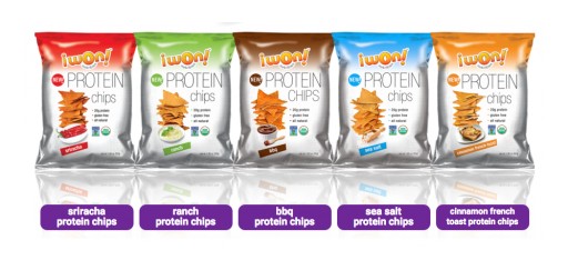 i won! nutrition Introduces the First All-natural, Organic, Gluten-free, Non-GMO Protein Chips - Packed with 20 Grams of Protein in Every Bag