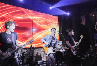 Snapshot of Zpecial's music performance at SingularDTV Asia Tokenised Artist Music Tour