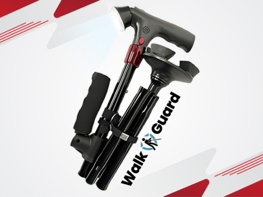 WalkGuard Smart Cane Review (2025) - the Best Mobility Aid With LED Light, Panic Button & Anti-Slip Base