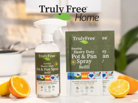 Truly Free Pot and Pan Spray Non Toxic Citrus Degreaser