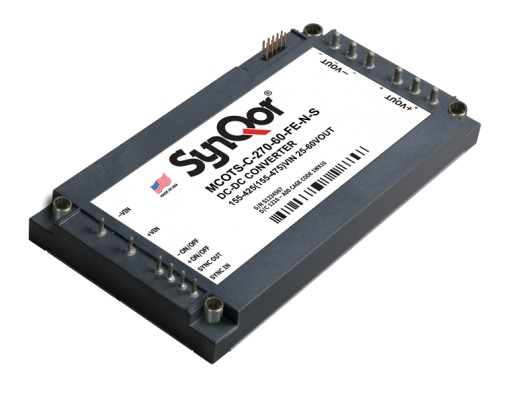 SynQor® Announces New Additions to Its Mil-COTS 270 Vin DC-DC Product Family