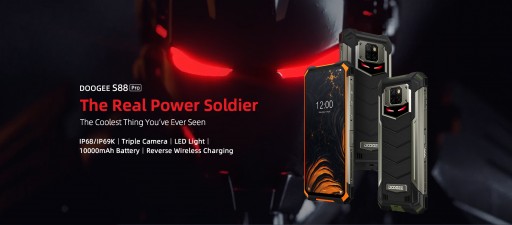 DOOGEE Introduces the S88 Pro IP68 Rugged Phone With Triple Camera, Unique LED Back Lighting and 10,000 mAh Battery