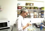 Michelle Bessudo, creating pastries in her bakery