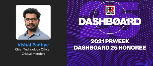 Vishal Padhye Named to PRWeek Dashboard Top 25 List for 2021