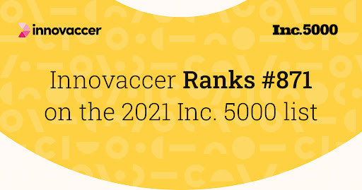 Innovaccer is No. 871 on the 2021 Inc. 5000, With Three-Year Revenue Growth of 556%