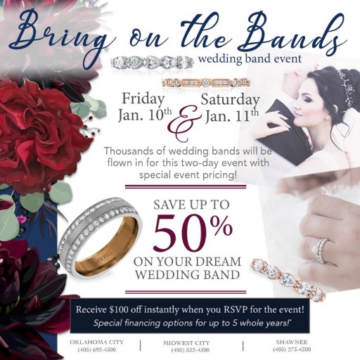 Huntington Fine Jewelers in Oklahoma to Hold 'Bring on the Bands' Wedding Band Event in January