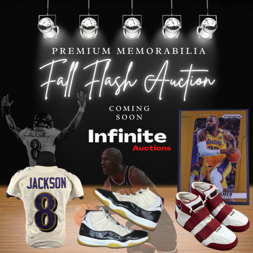 Michael Jordan Game-Worn Memorabilia Headlines Infinite Auctions (Subsidiary of MDCE) Fall Flash Auction
