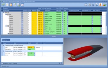 The Agni Link 6 Integration Dashboard provides a powerful, easy-to-use tool to ensure the accuracy of bills of materials throughout the CAD-ERP integration process.