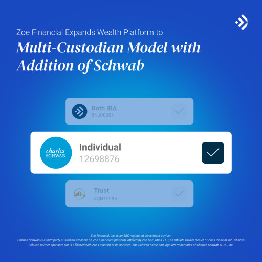 Zoe Financial Expands Wealth Platform to Multi-Custodian Model With Addition of Schwab