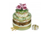 Two-Layer Cake with Roses French Limoges Box | LimogesCollector.com