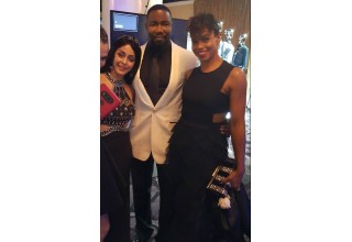 Dr. Elham Madani with actor Michael Jai White and his wife actress Gillian Iliana Waters 