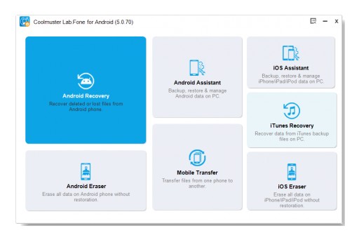 Update: Coolmuster Lab.fone for Android 5.0 Makes Great Progress to Bring a Bold Alteration Interface Design and User Experience