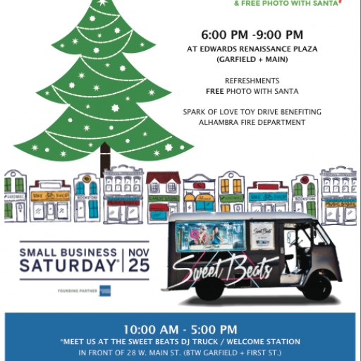 Downtown Alhambra Kicks Off Holidays on Nov. 25 With Small Business Saturday and Tree Lighting Ceremony