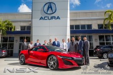 Acura of Pembroke Pines Sales Team with the 2017 Acura NSX