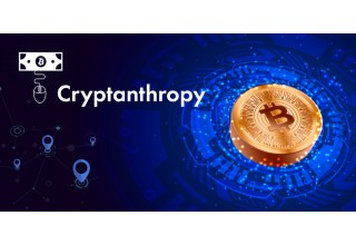 Cryptanthropy and Bitcoin (BTC) Logos