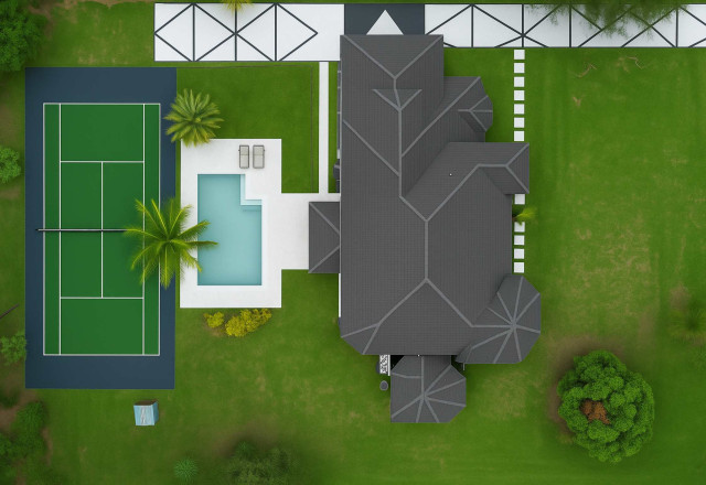 Aerial View of Alycia Parks' Jupiter Estate