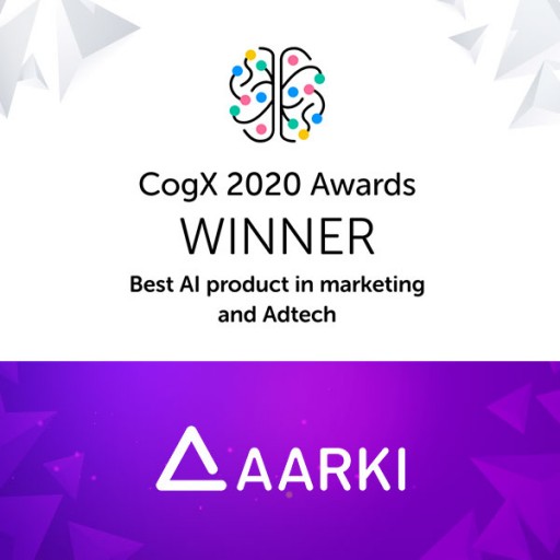 Aarki Selected as the Best AI Product in Marketing & Adtech at CogX 2020