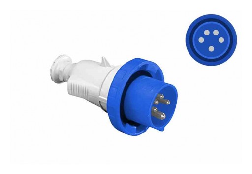 Larson Electronics Releases Weatherproof Pin and Sleeve Plug, 32A, 208Y/120V AC, 3PH