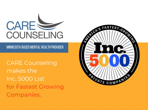 Care Counseling Made the Inc. 5000 List!