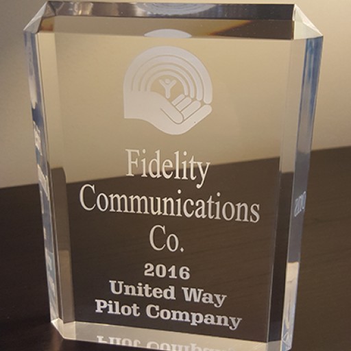 Fidelity Communications Honored as Pilot Company in United Way Effort