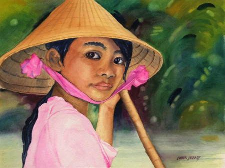 Girl on the Thu Bon River