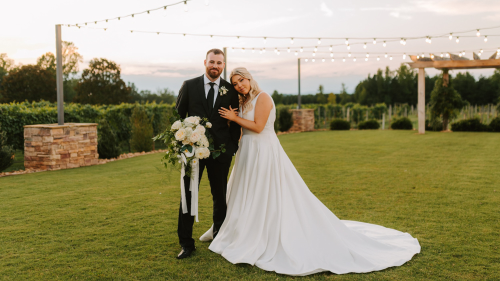 Bride and Groom at Spinning Leaf by Wedgewood Weddings