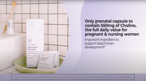 Ovaterra's Advanced Prenatal Vitamins Provide Full Daily Choline Recommendation for Breastfeeding Mothers