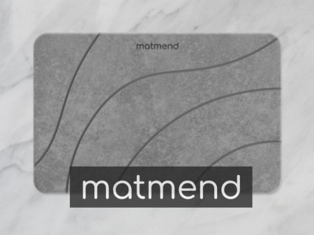 MatMend Stone Bath Mat Instant-Dry Diatomaceous Earth Mat