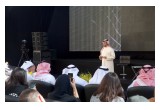 Sheikh Sultan bin Ahmed Al Qasimi answering media questions